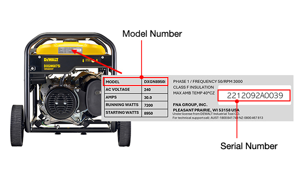 DeWalt Product Serial Number Location Generator