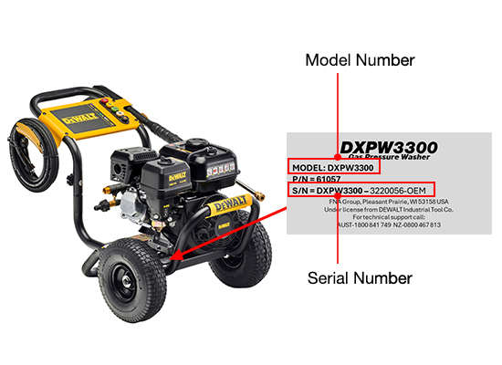 DeWalt Product Serial Number Location Electric PW